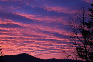 Sunrise over the blue ridge 